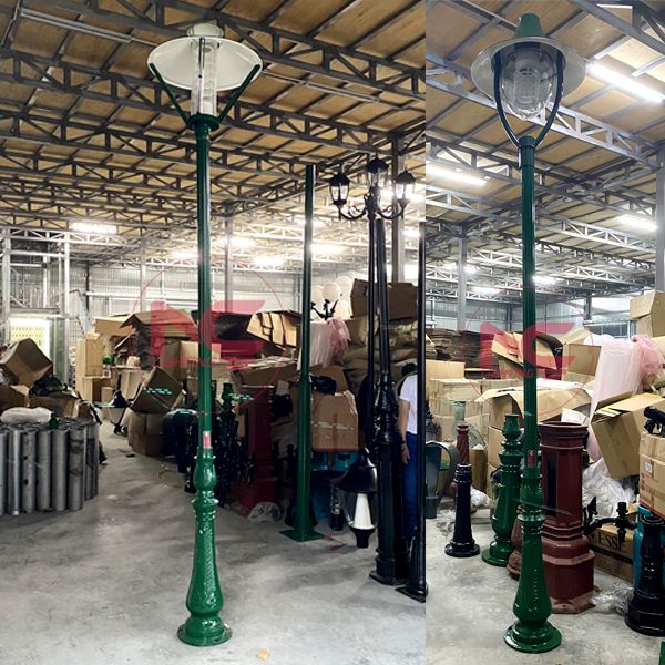 cột đèn trang trí 1 bóng, mẫu đèn sân vườn đẹp, Cột đèn sân vườn 1 bóng