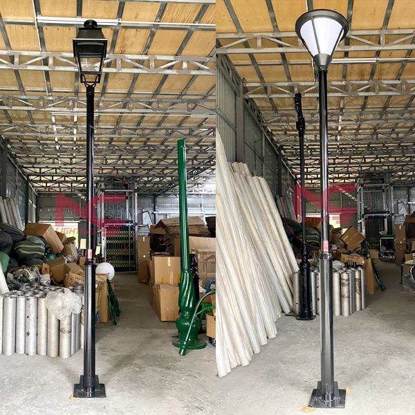 cột đèn trang trí sân vườn 1 bóng, cột đèn sân vườn đẹp