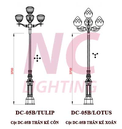Bán cột đèn trang trí sân vườn DC-05B
