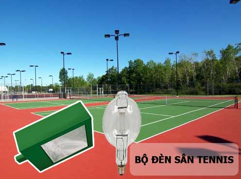 Bộ đèn chiếu sáng lắp đặt với cột NC-12 ( bộ đèn chiếu sáng sân tennis)