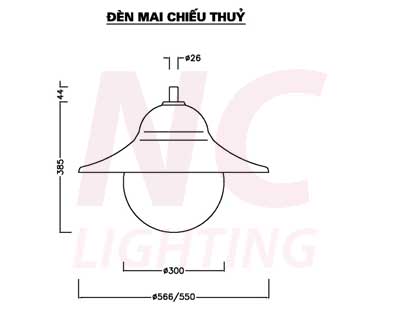 Cấu tạo đèn mai chiếu thủy