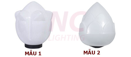 Mẫu đèn sân vườn hoa sen