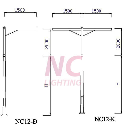 Trụ đèn bát giác cao áp