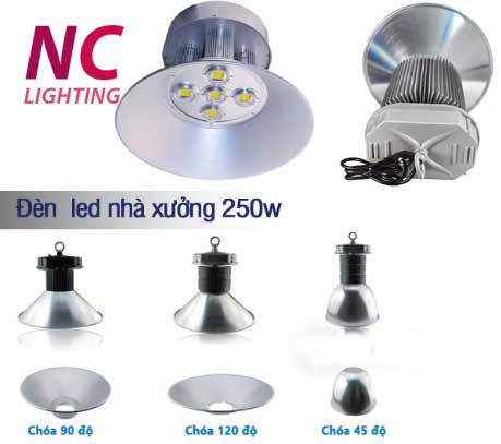 Báo giá đèn led chiếu sáng nhà xưởng 250W