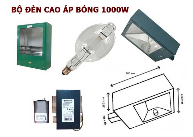 Bộ đèn áp 1000W