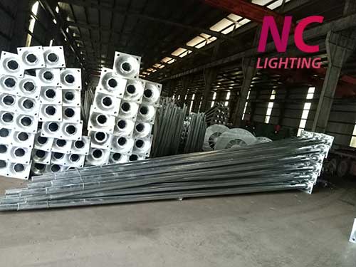 Sản xuất cột đèn chiếu sáng tại xưởng