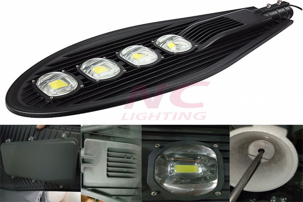 Đèn đường led cao áp 200W cấu tạo chắc chắn, các bộ phận liên kết với nhau theo tiêu chuẩn