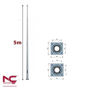 Cột Đèn Cao Áp 5m