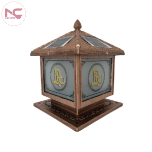 Mẫu Đèn Trụ Thư Pháp Năng Lượng Mặt Trời LNC-TC-06 300mm