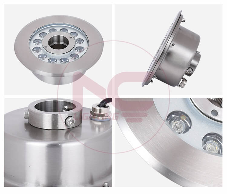 đèn led âm nước bánh xe inox NBXI