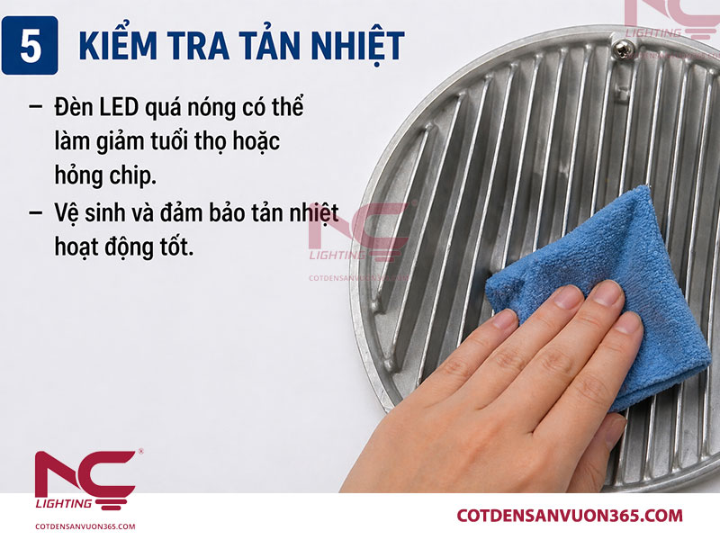 Hướng dẫn sửa lỗi đèn Led không sáng hiệu quả 6 Bước 5: Kiểm tra tản nhiệt