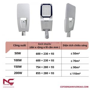 Đèn Đường Led LNC-139 17 Đèn Đường Led LNC-139 Cột đèn sân vườn 365