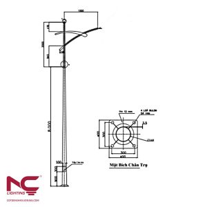 Trụ đèn cao áp NC-13