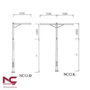 Cột Đèn Cao Áp NC-12