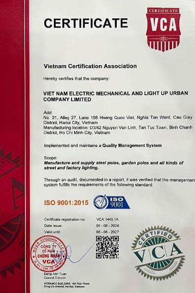 CHỨNG CHỈ CHỨNG NHẬN COTDENSANVUON365