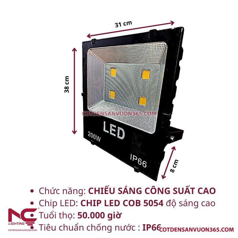Đèn Pha Led PNC-20 P=200W 20 Đèn Pha led 200W PNC 20
