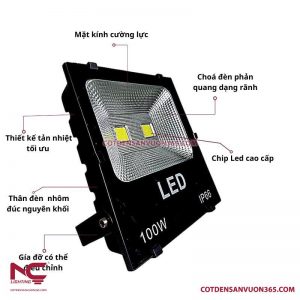 Đèn Pha Led PNC-02 P=100W