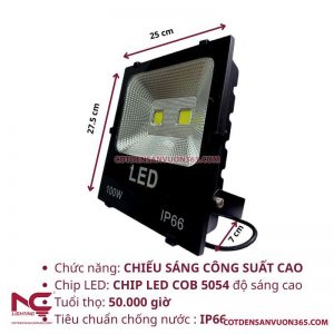 Đèn Pha Led PNC-02 P=100W