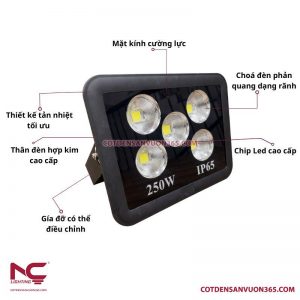 Đèn pha led 250W PNC39 15 Đèn pha led 250W PNC39