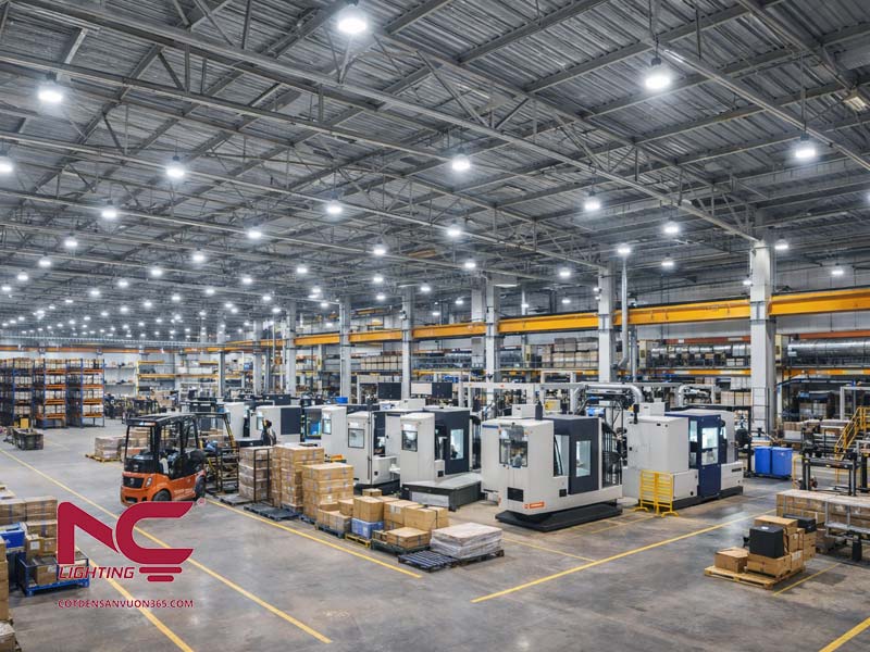 Tiêu chuẩn chiếu sáng nhà xưởng bao nhiêu Lux?