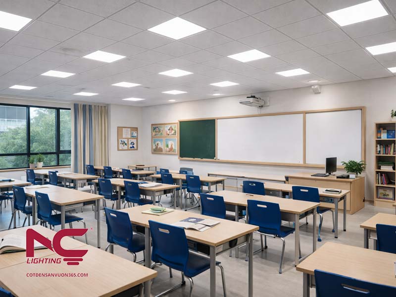 tiêu chuẩn chiếu sáng phòng học