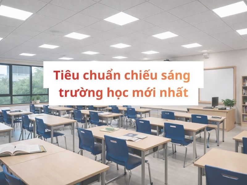 Tiêu chuẩn chiếu sáng trường học mới nhất Cột đèn sân vườn 365